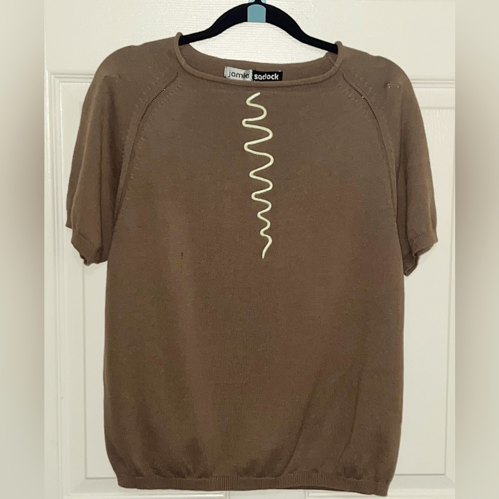 Vintage Jamie Sadock Browne top size Large 100% cotton